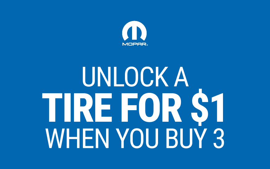 Unlock a Tire For $1, When You Buy 3