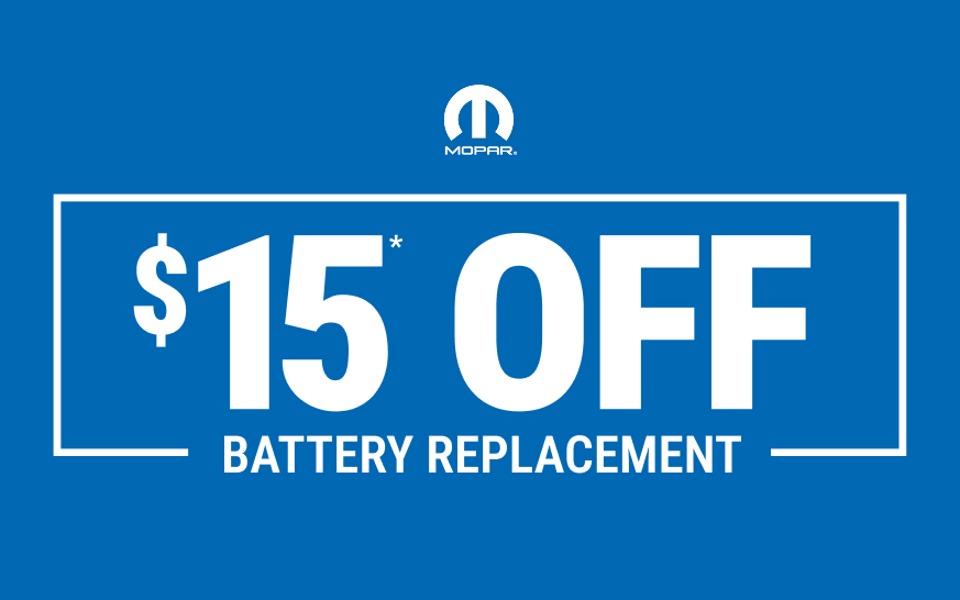 $15 Off A Mopar Battery Replacement