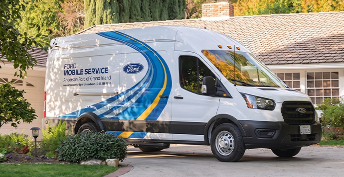 Anderson Ford of Grand Island mobile service van