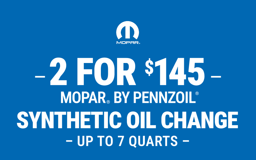 2 For $145 Synthetic Oil Changes