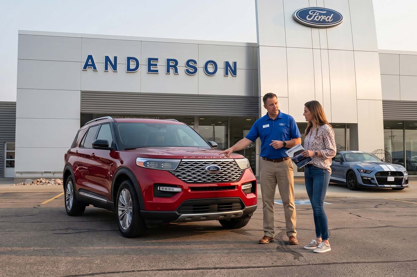 Customer trading in a vehicle at Anderson of Grand Island